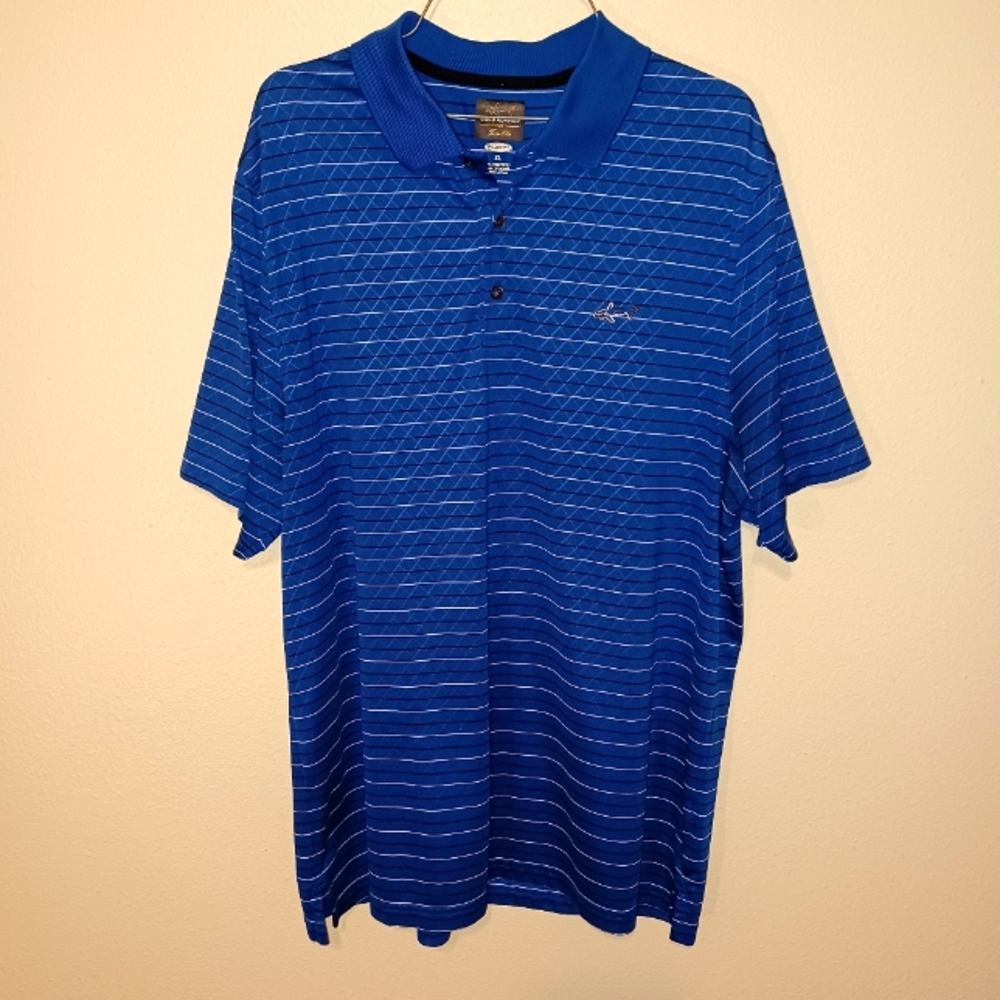 "Greg Norman" Play Dri Embroidered Golfers Polo Shirt